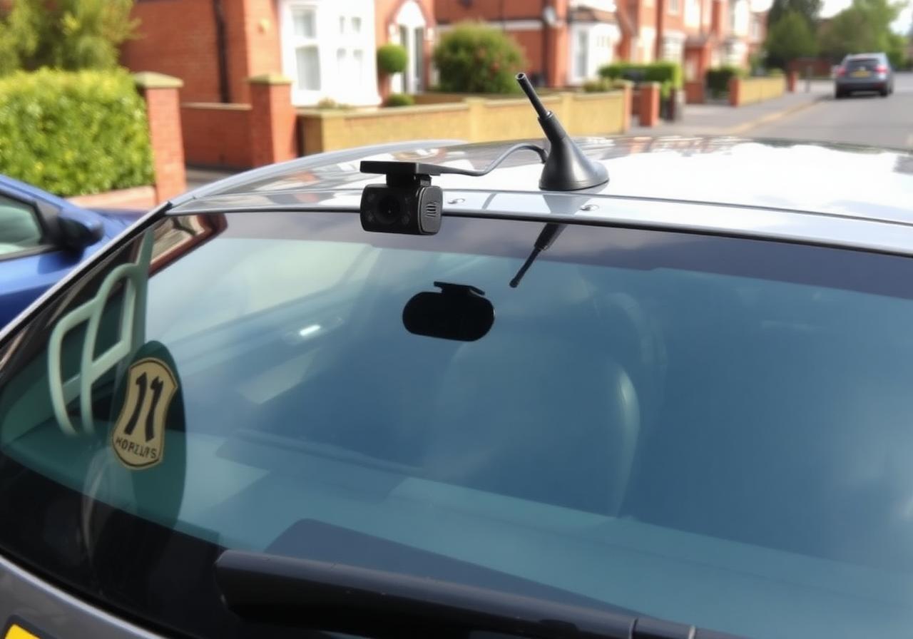 Discreet rear-window camera, residential install